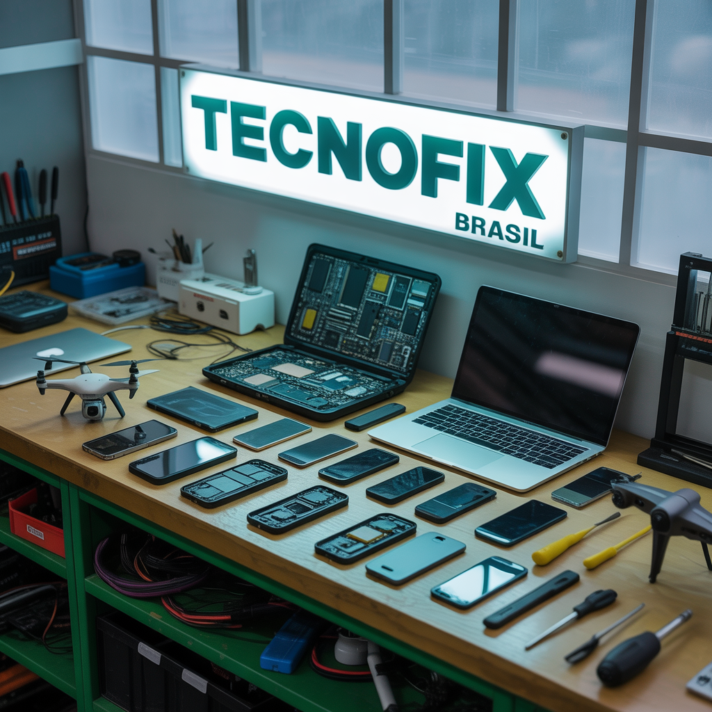 Variedad de dispositivos electrónicos reparados en TecnoFix